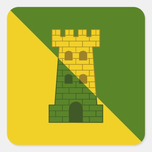 SCA Fettburg Populace Abzeichen Quadratischer Aufkleber (Vorderseite)