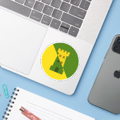SCA Fettburg Vinyl Sticker (Laptop mit iPhone)