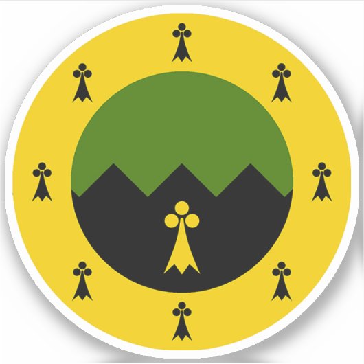 SCA Granit Mountain Vinyl Sticker (Vorderseite)