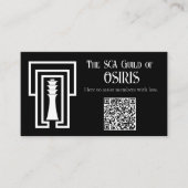 SCA Guild of Osiris Cards Visitenkarte (Vorderseite)