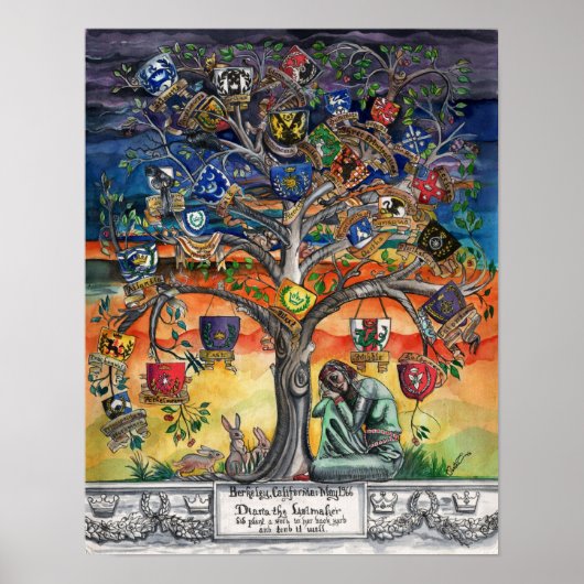 SCA Heraldic Family Tree Poster (Vorne)