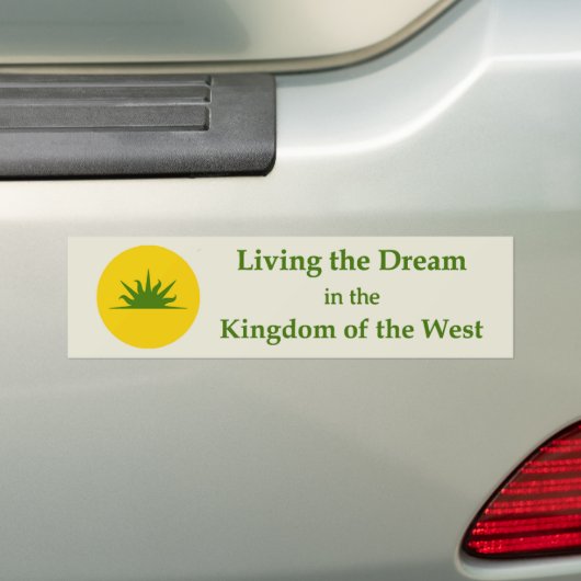 SCA Kingdom of the West Bumper Sticker Autoaufkleber (Auf Auto)