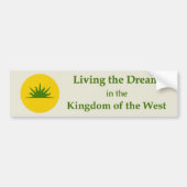 SCA Kingdom of the West Bumper Sticker Autoaufkleber (Vorne)