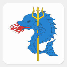 SCA Krae Glas Populace Abzeichen Square Sticker