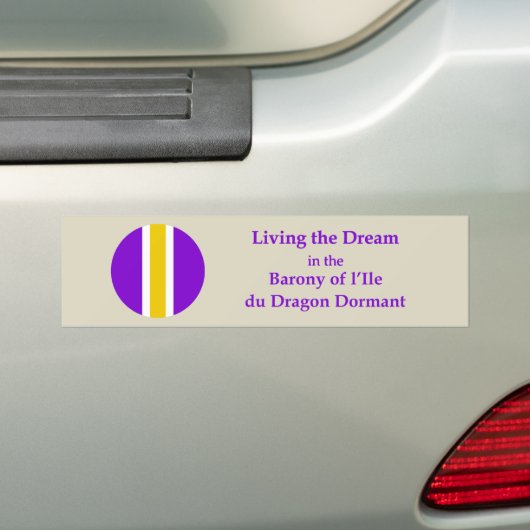 SCA l’Ile du Dragon Dormant Bumper Sticker Autoaufkleber (Auf Auto)