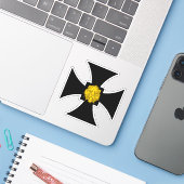 SCA Lionsdale Custom-Cut Vinyl Sticker (Laptop mit iPhone)