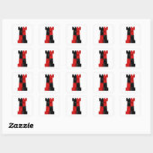 SCA Lonely Tower Populace Abzeichen Quadratischer Aufkleber (Blatt)