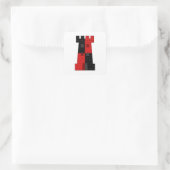 SCA Lonely Tower Populace Abzeichen Quadratischer Aufkleber (Tasche)