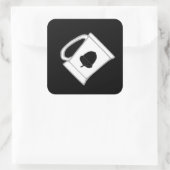 SCA Mugmort Populace Abzeichen Square Sticker (Tasche)