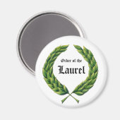 SCA-Orden des Laurel Magnet (Vorderseite/Rückseite)