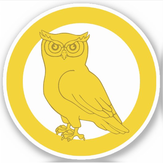 SCA Owl's Nest Vinyl Sticker (Vorderseite)