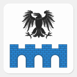 SCA Ravensbridge Populace Abzeichen Quadratischer Aufkleber