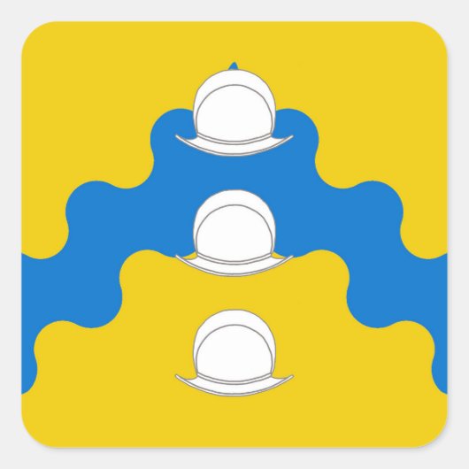 SCA Rio de las Animas Populace Abzeichen Quadratischer Aufkleber (Vorderseite)