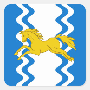SCA Ritterwald Populace Abzeichen Quadratischer Aufkleber