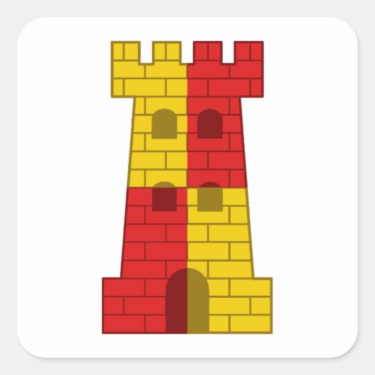 SCA Rokkehealdan Populace Abzeichen Quadratischer Aufkleber (Vorderseite)