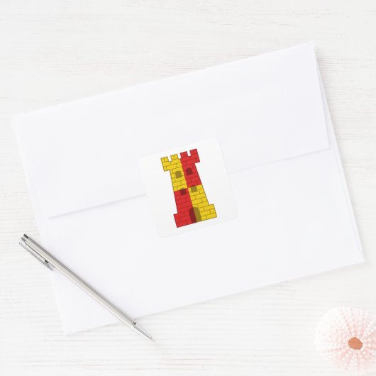 SCA Rokkehealdan Populace Abzeichen Quadratischer Aufkleber (Umschlag)