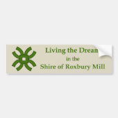 SCA Roxbury Mill Bumper Sticker Autoaufkleber (Vorne)