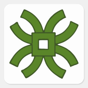 SCA Roxbury Mill Populace Abzeichen Quadratischer Aufkleber
