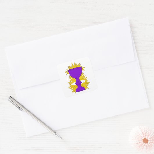 SCA Saint Bunstable Populace Abzeichen Quadratischer Aufkleber (Umschlag)