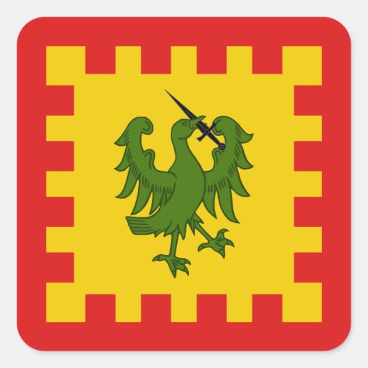 SCA Saint Christina Populace Badge Square Sticker (Vorderseite)