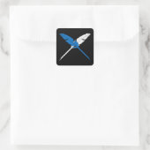 SCA Saint Monica Populace-Abzeichen Quadratischer Aufkleber (Tasche)