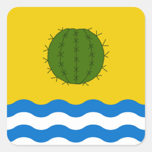 SCA Sandeshend Populace Abzeichen Quadratischer Aufkleber