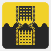 SCA Schattentor Populace Abzeichen Quadratischer Aufkleber (Vorderseite)