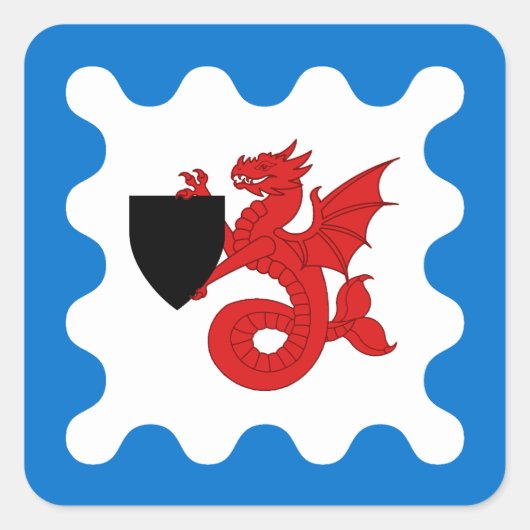 SCA Seashire Populace Abzeichen Square Sticker (Vorderseite)