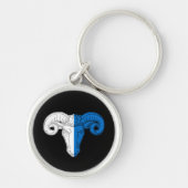 SCA Silver Desert Round, Small (1,44") Keychain Schlüsselanhänger (Vorne)