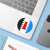 SCA South Downs Vinyl Sticker (Laptop mit iPhone)