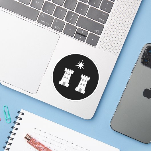SCA Stargate Vinyl Sticker (Laptop mit iPhone)