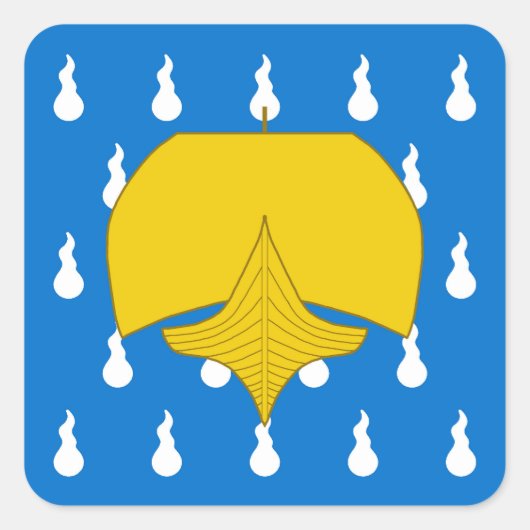 SCA Stormhold Populace Abzeichen Quadratischer Aufkleber (Vorderseite)