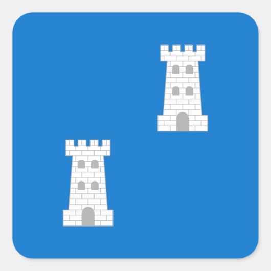 SCA Towers Populace Abzeichen Quadratischer Aufkleber (Vorderseite)