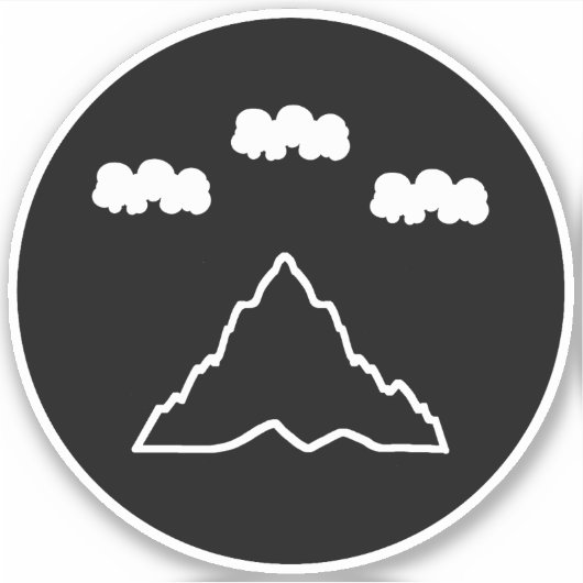 SCA Verborgener Berg Vinyl Sticker (Vorderseite)