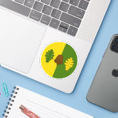 SCA Wealdsmere Vinyl Sticker (Laptop mit iPhone)