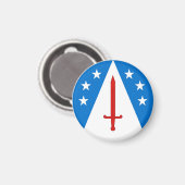 SCA Weißer Berg Magnet (Vorderseite/Rückseite)