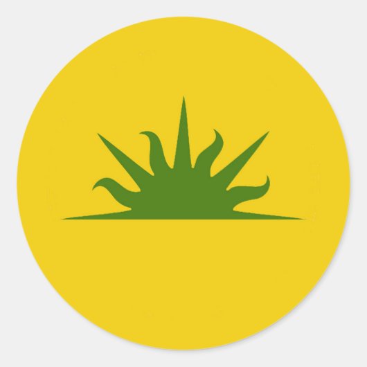 SCA West Kingdom Populace Abzeichen Classic Round Runder Aufkleber (Vorderseite)