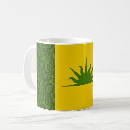 SCA West Kingdom Population Abzeichen Coffee Tasse (Vorderseite Links)