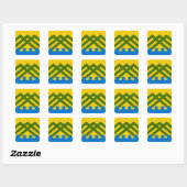 SCA Wyldewode Populace Abzeichen Quadratischer Aufkleber (Blatt)