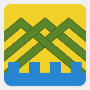 SCA Wyldewode Populace Abzeichen Quadratischer Aufkleber