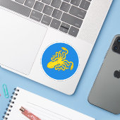 SCA Ynys Fawr Vinyl Sticker (Laptop mit iPhone)