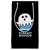 Scaaary Booook Funny Ghost Book Pub Dark BG Kleine Geschenktüte (Vorderseite)