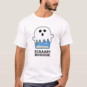 Scaaary Booook Funny Ghost Book Pub T-Shirt