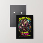 Scabby Sadie – Paranormale Punks Button (Vorderseite/Rückseite)