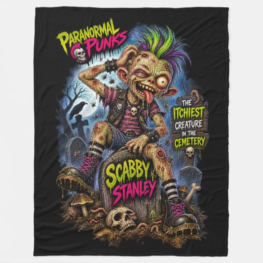 Scabby Stanley - Paranormal Punks Fleece-Decke Fleecedecke (Vorderseite)