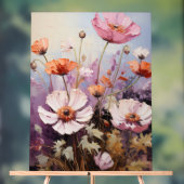 Scabiosa - Impasto Floral Acrylschild (Neutral)