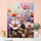 Scabiosa - Impasto Floral Acrylschild (Hochzeit)