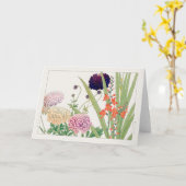 Scabiosa, Montbretia, Tanigami Konan Karte (Gelbe Blume)