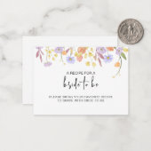 Scabiosa Wildblume Brautparty Anfrage Mitteilungskarte (Vorderseite/Rückseite Beispiel)