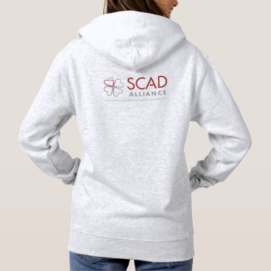 SCAD Alliance besticktes Sweatshirt - Light Gray (Rückseite)